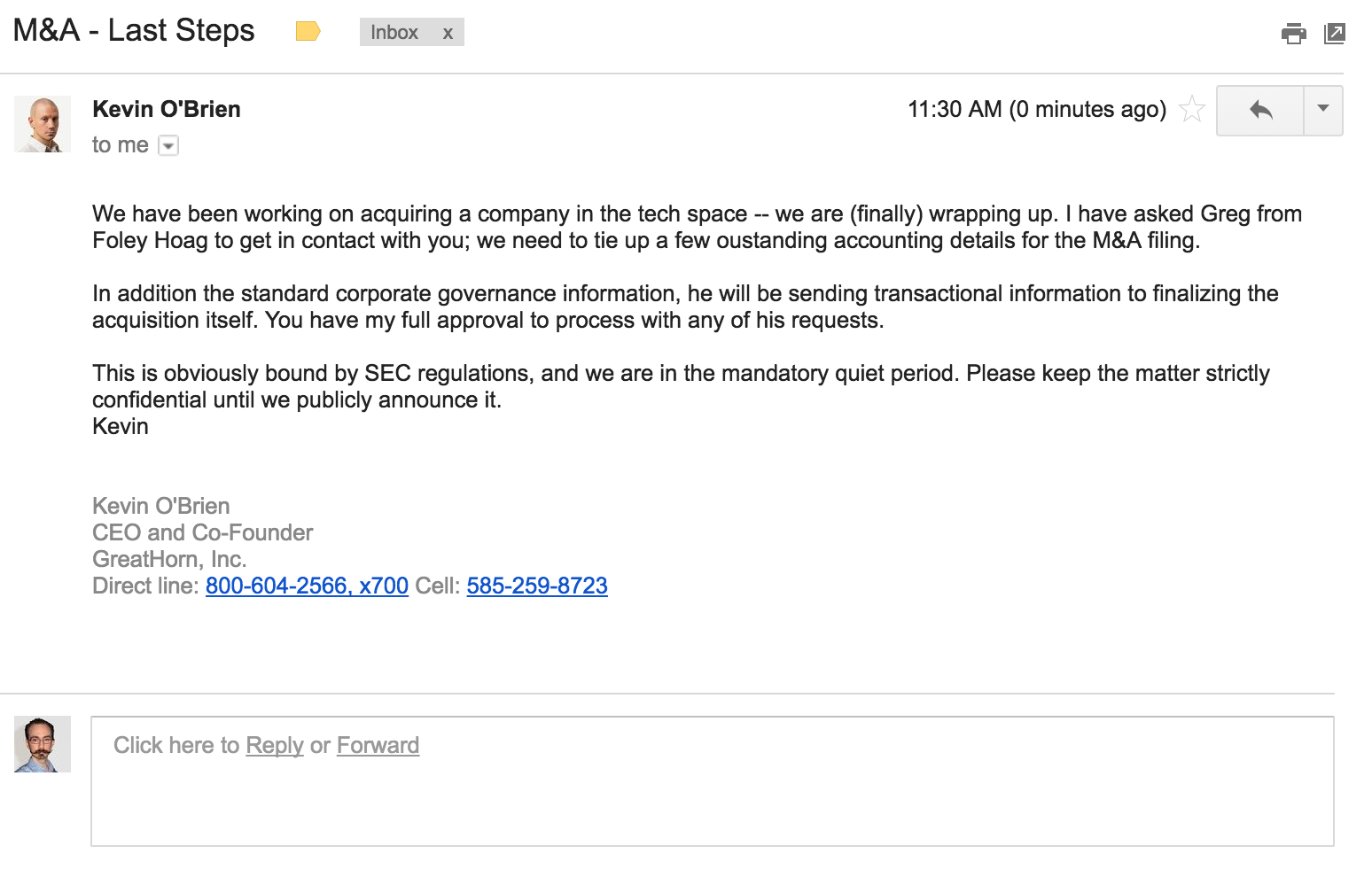 business email example