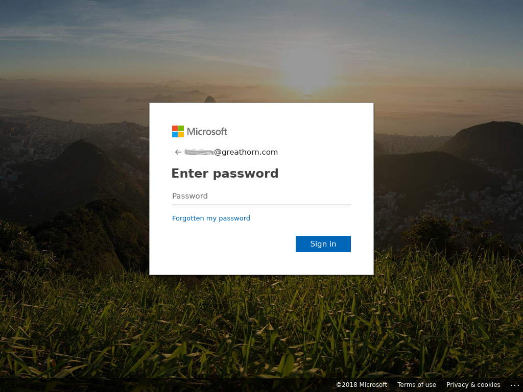 credential theft fake login page