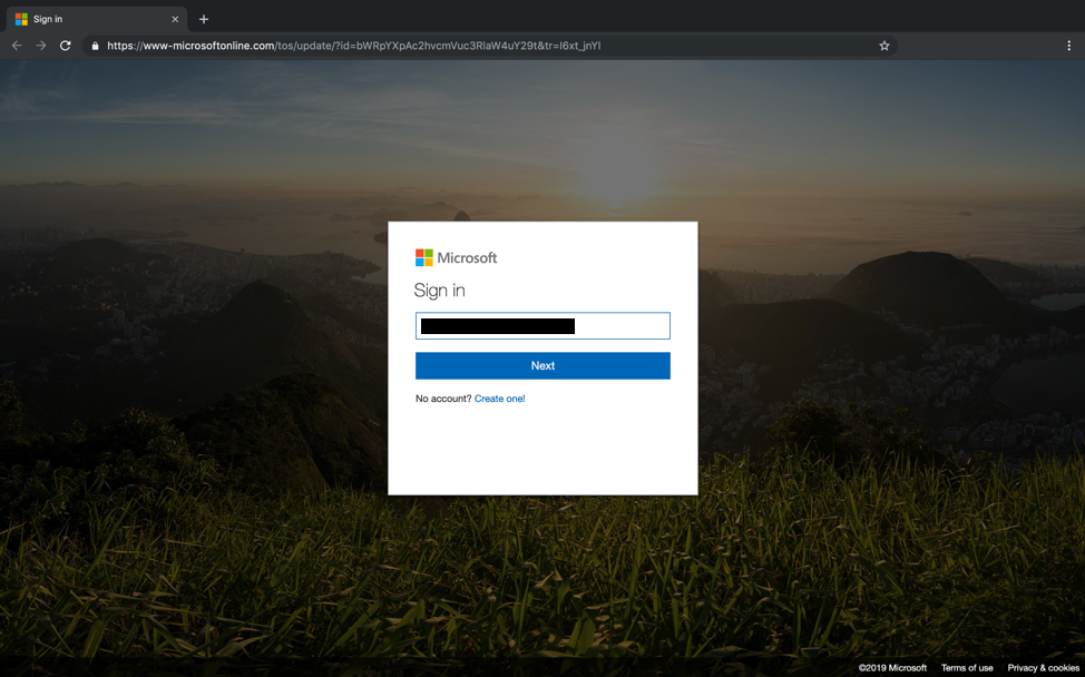 Office 365 Credential Theft with URL