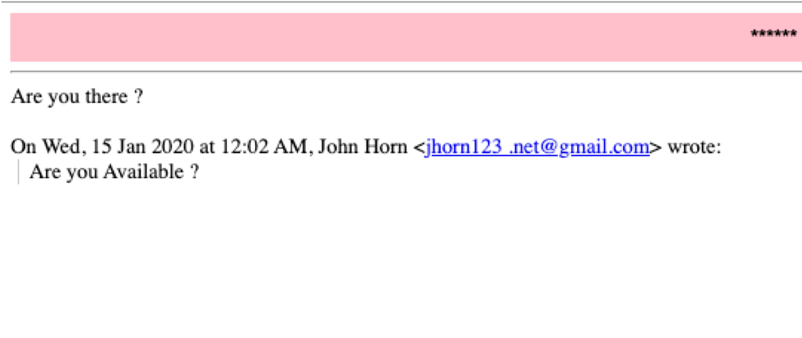 school phishing email example 1