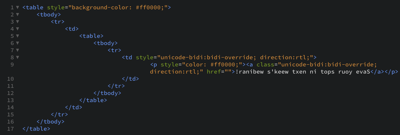 html code example 2