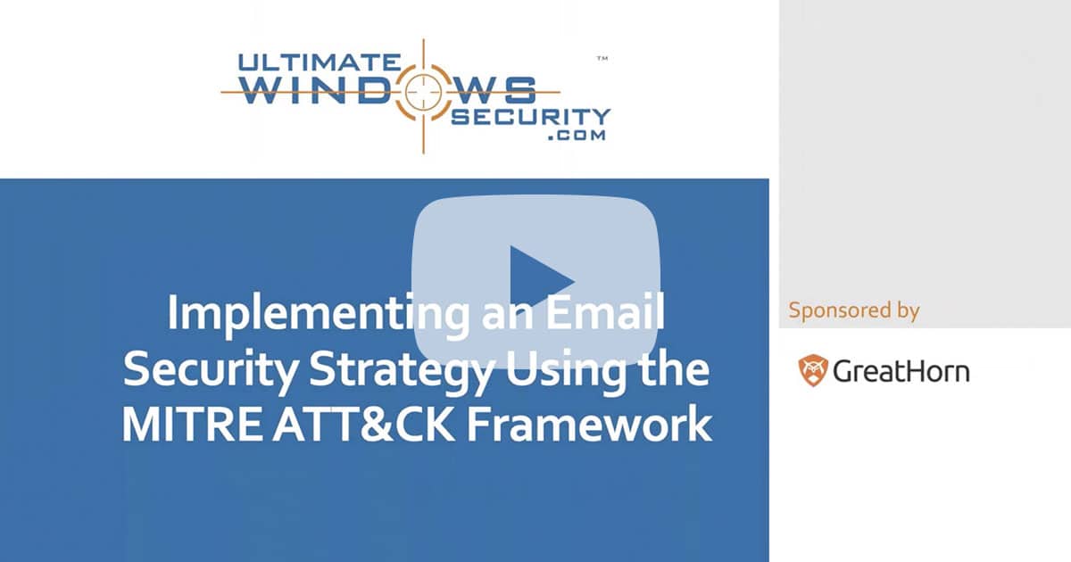 Implementing an Email Security Strategy Using the MITRE ATT&CK Framework