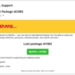 DHL Lost Package Phish