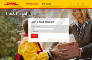 DHL Track Shipment Login Scam